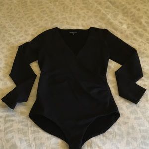 Wrap style professional bodysuit